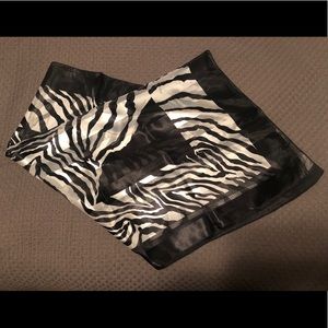 ZEBRA Print Satin Square Scarf